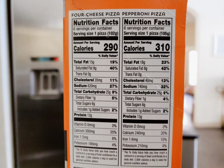 Costco Personal Pizza Nutritional Information