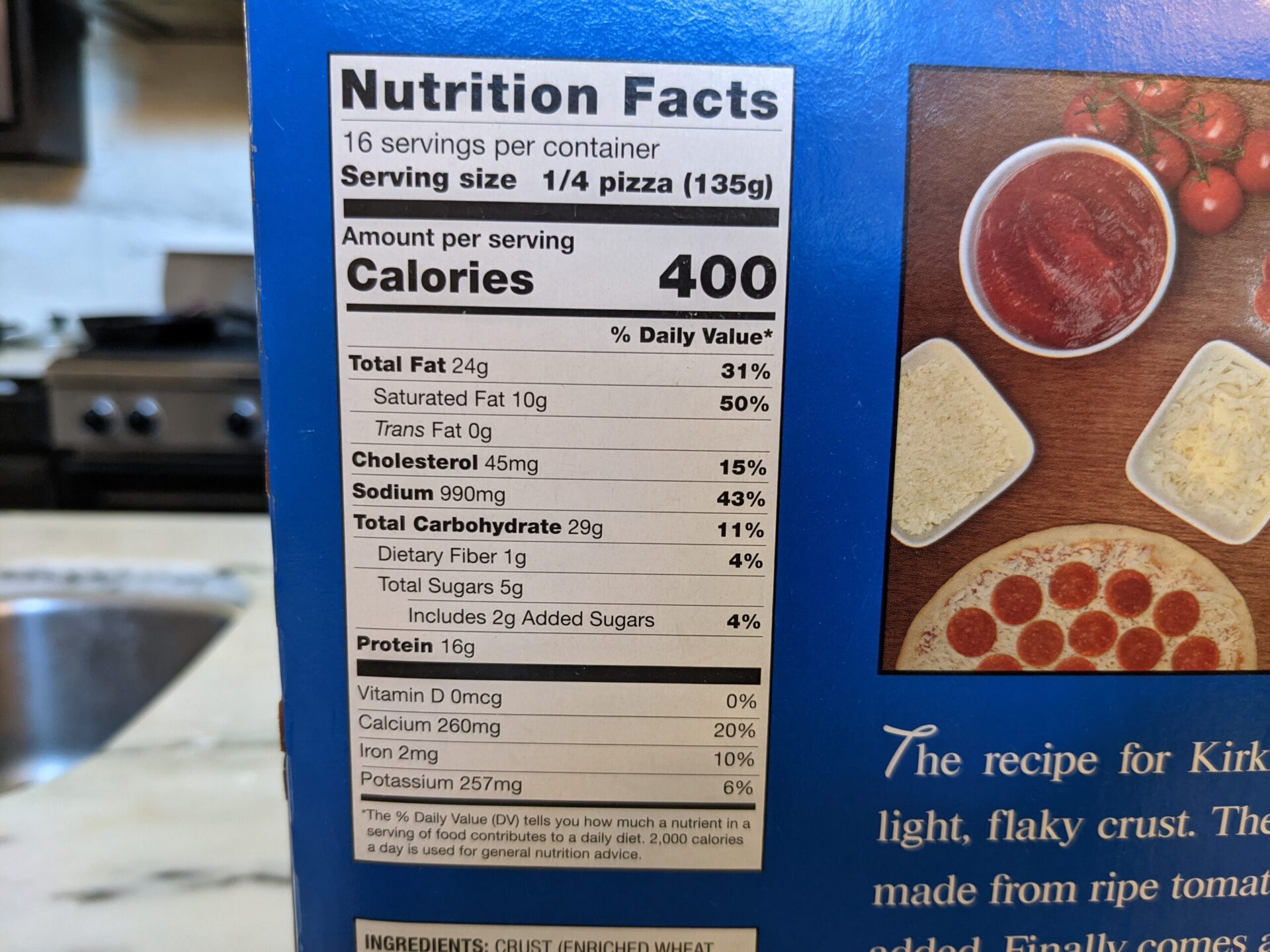 Costco Pizza Nutrition Facts