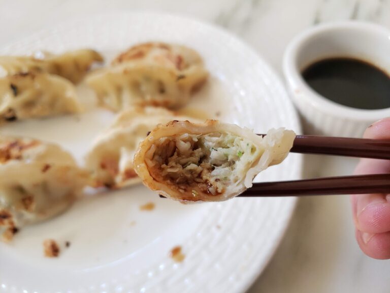 Costco Potstickers with Sauce scaled