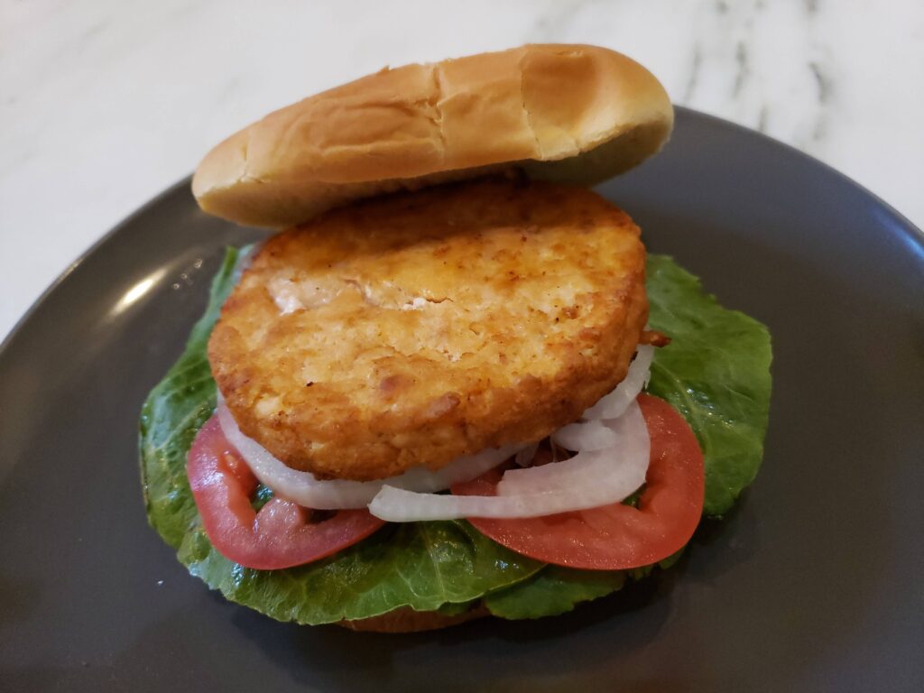 Costco Salmon Burger scaled