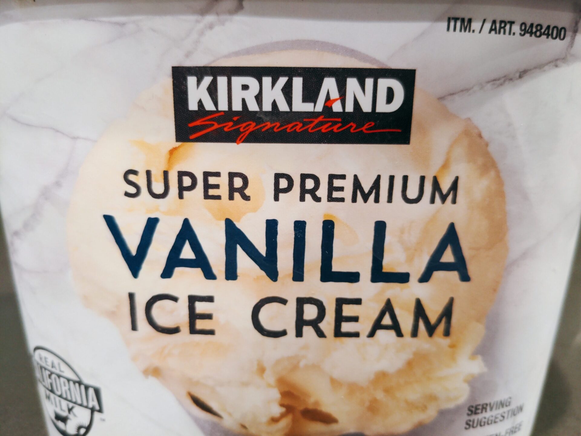 Costco Vanilla Ice Cream Kirkland Signature