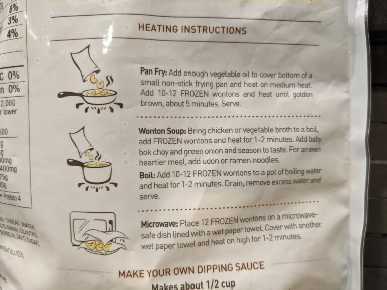 Costco Wonton Heating Instructions scaled