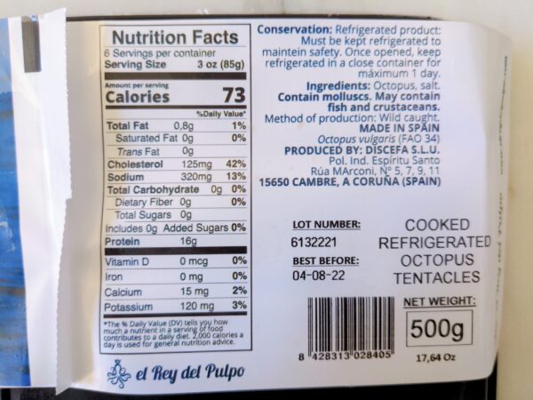 Costco octopus nutritional information scaled