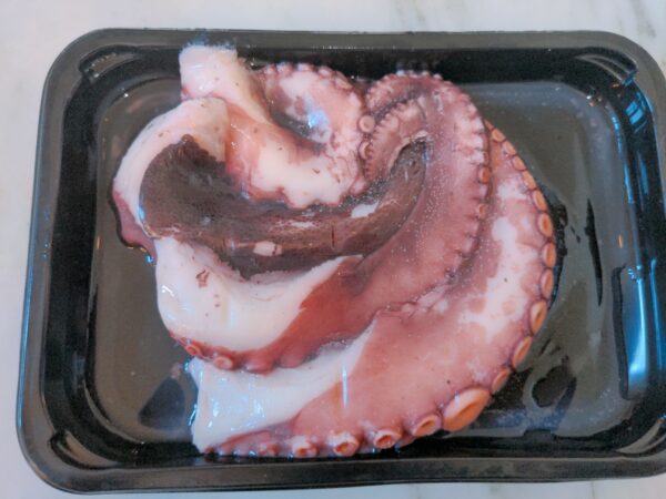Fully Cooked Costco Octopus scaled