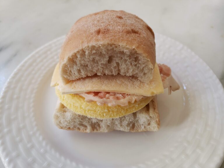 Grace Gourmet Bacon Gouda Egg Sandwich at Costco scaled