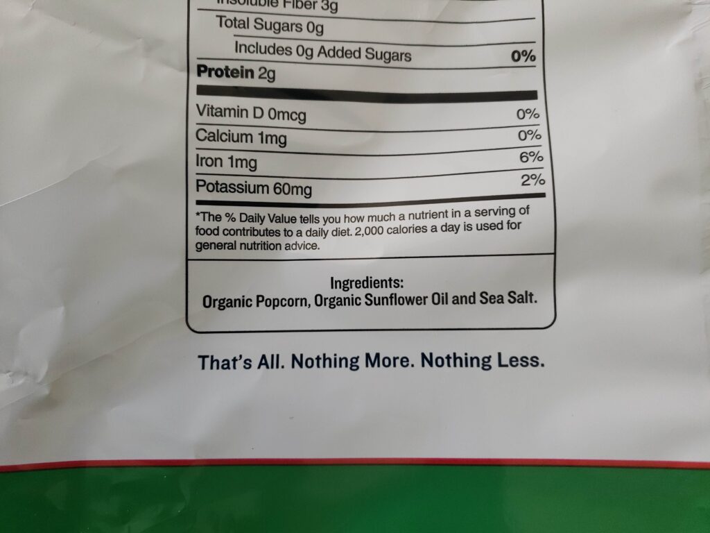 SKinny Pop Popcorn Ingredient List Costco Organic scaled
