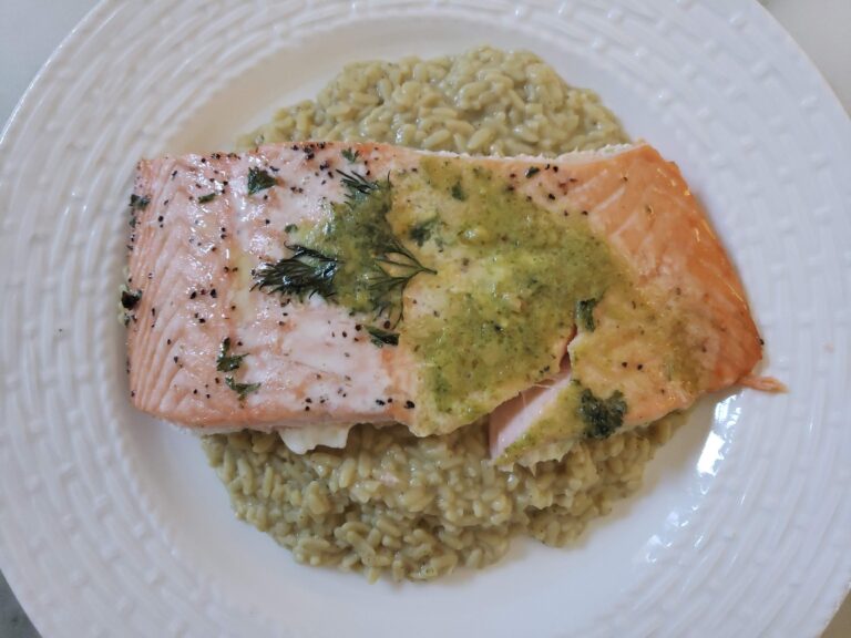 Salmon Milano Basil Pesto Butter Costco scaled