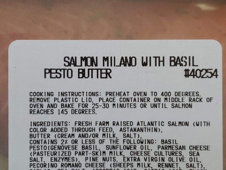 Salmon Milano Basil Pesto Butter Costco Cooking Instructions scaled