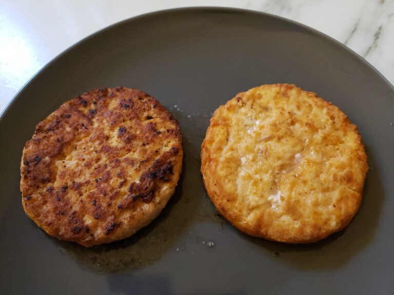Salmon Patties from Costco Cooked Burgers scaled
