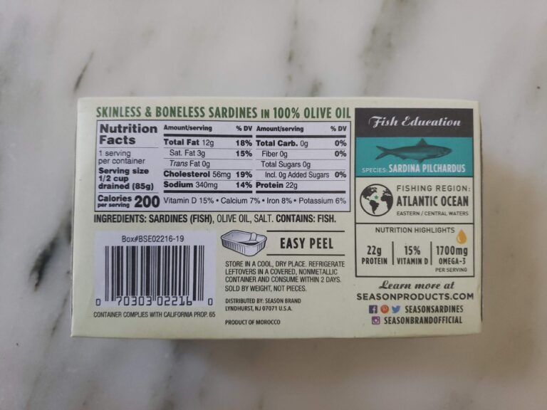 Costco-Sardine-Nutritional-Information