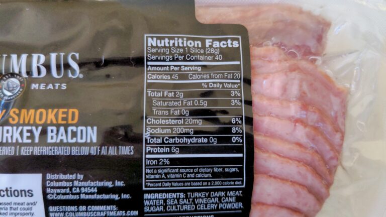Costco-Turkey-Bacon-Nutritional-Information