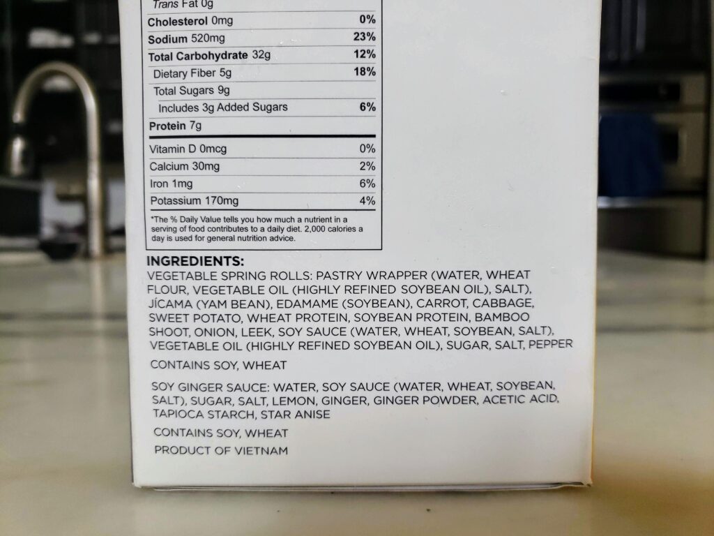 Costco Vegetable Spring Rolls Cooking Instructions + Calories