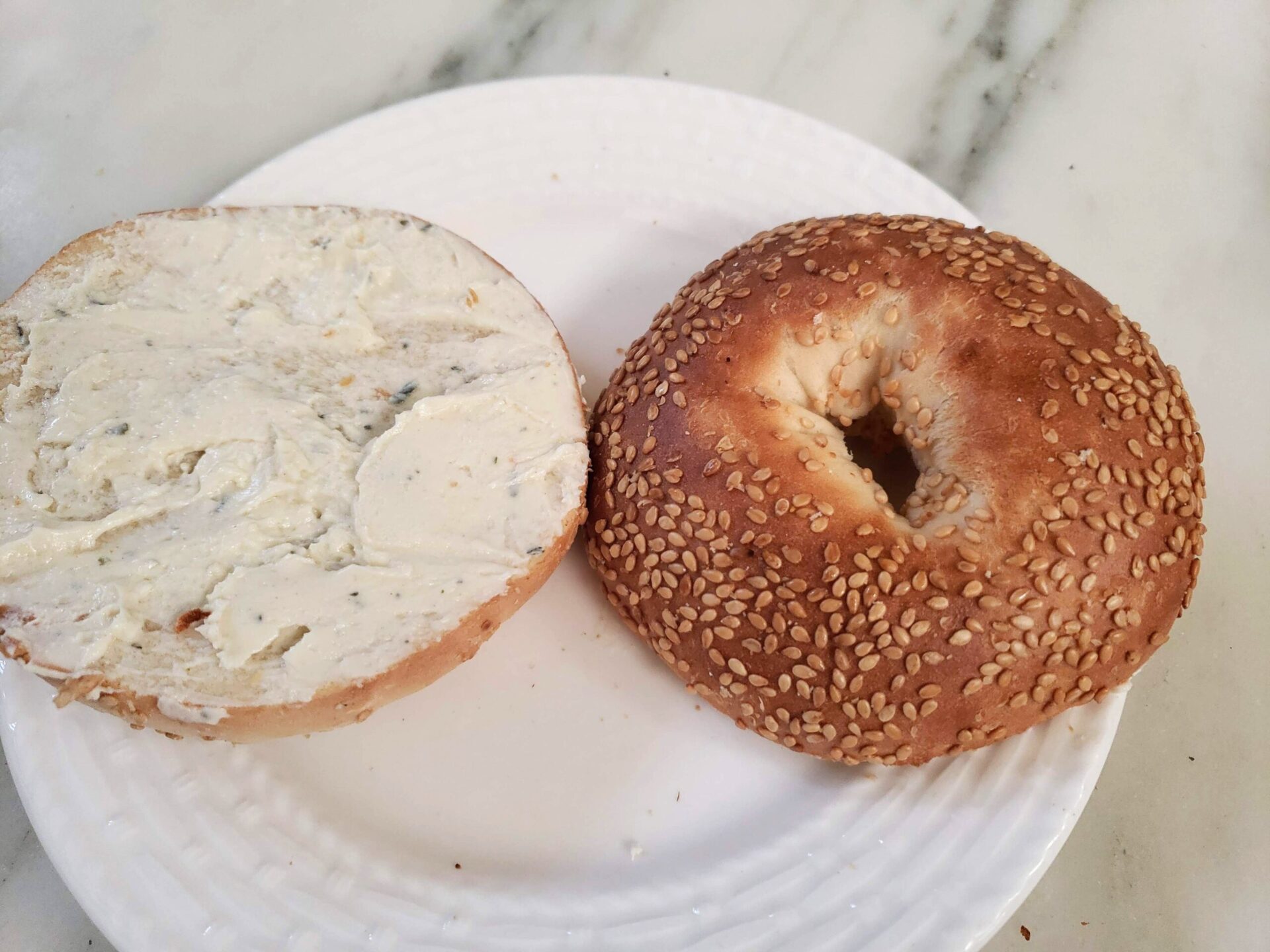 Bagel-with-Cheese-Spread