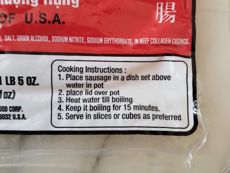 Costco-Chinese-Sausage-Cooking-Instructions