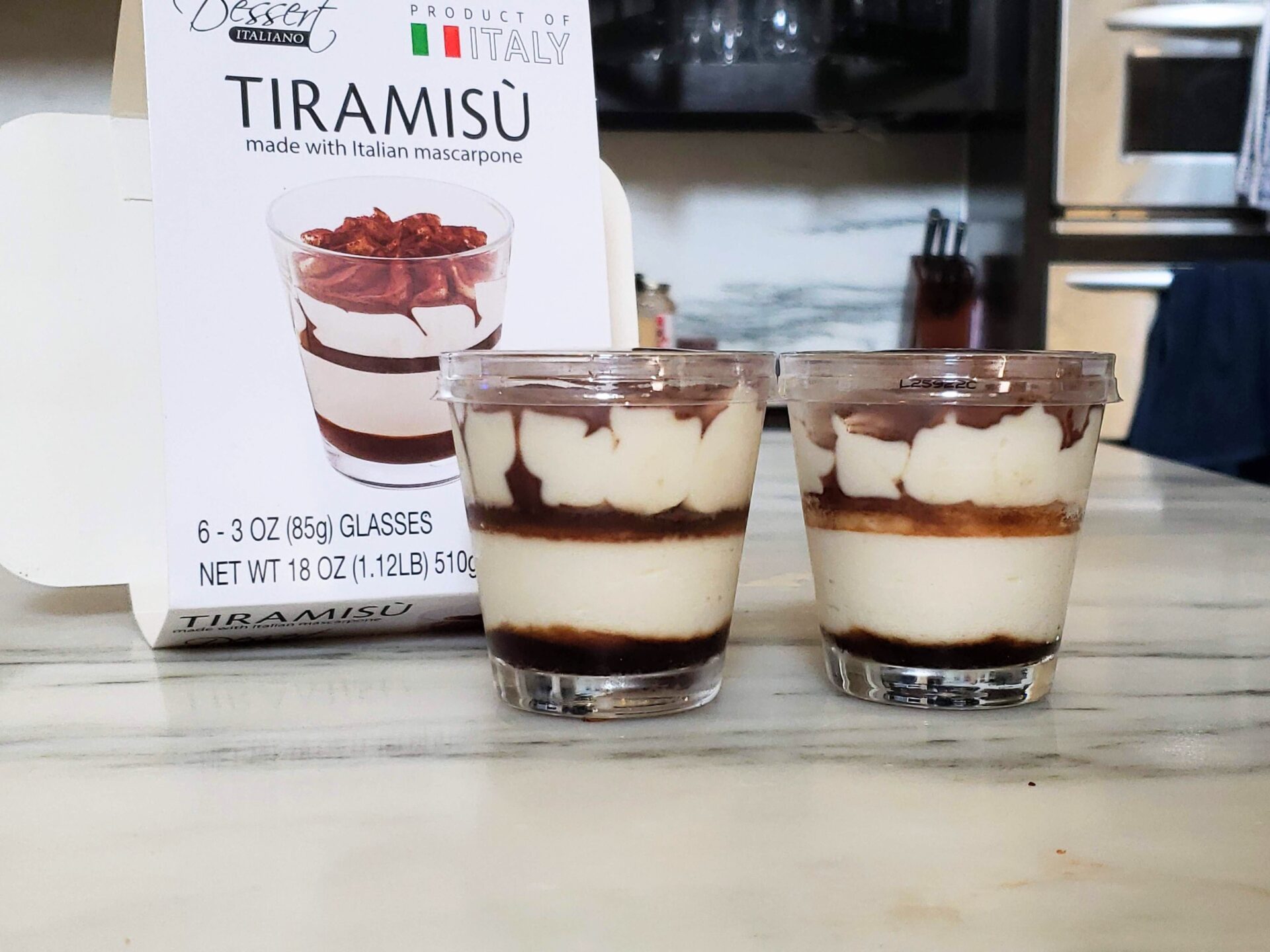 Costco Tiramisu Cups - (Amazing) + 6 Reusable Glass Cups