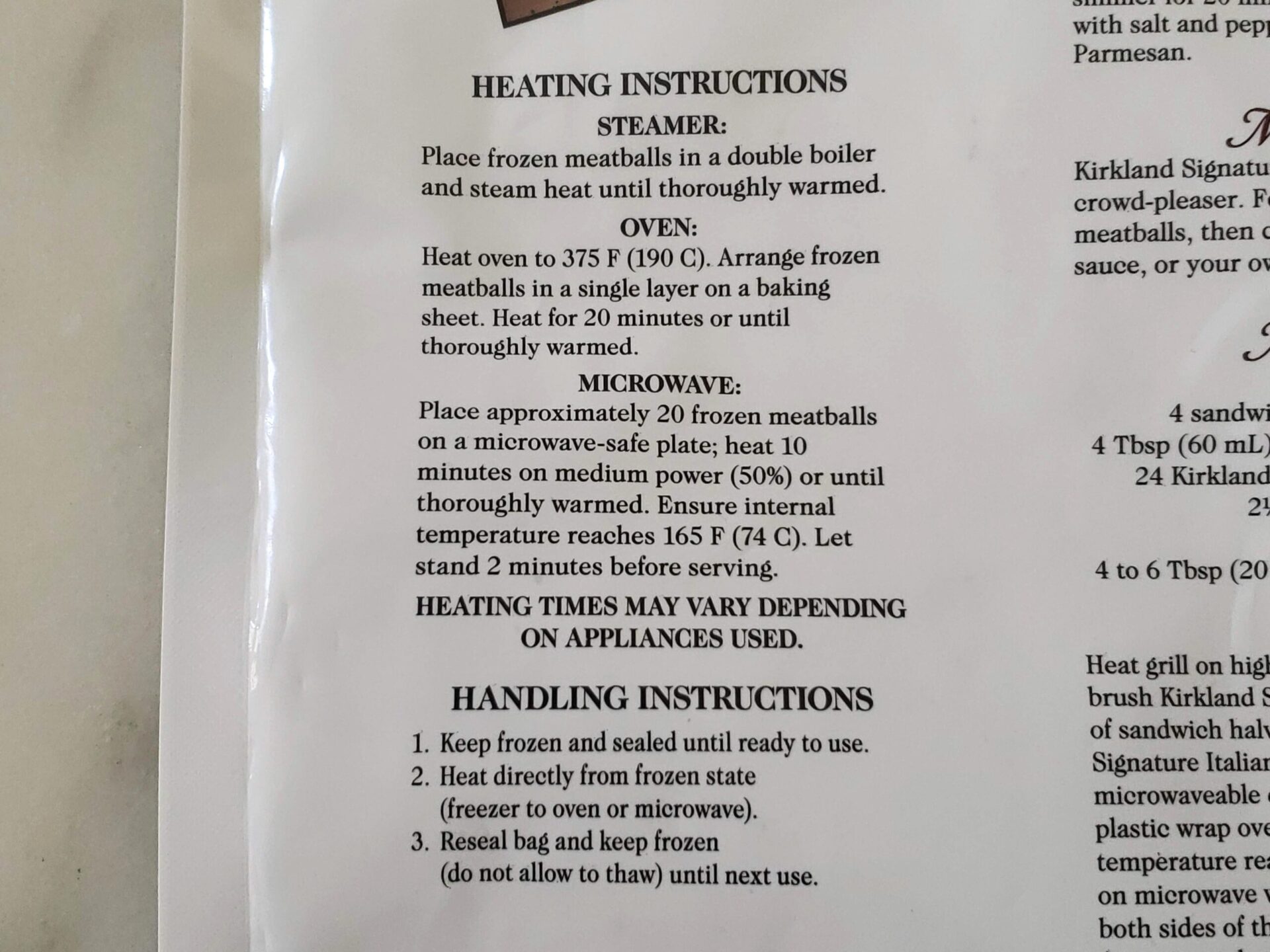 Kirkland-Signature-Costco-Meatballs-Cooking-Instructions