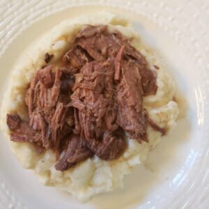 Pot-Roast-from-Costco-with-Mashed-Potatoes