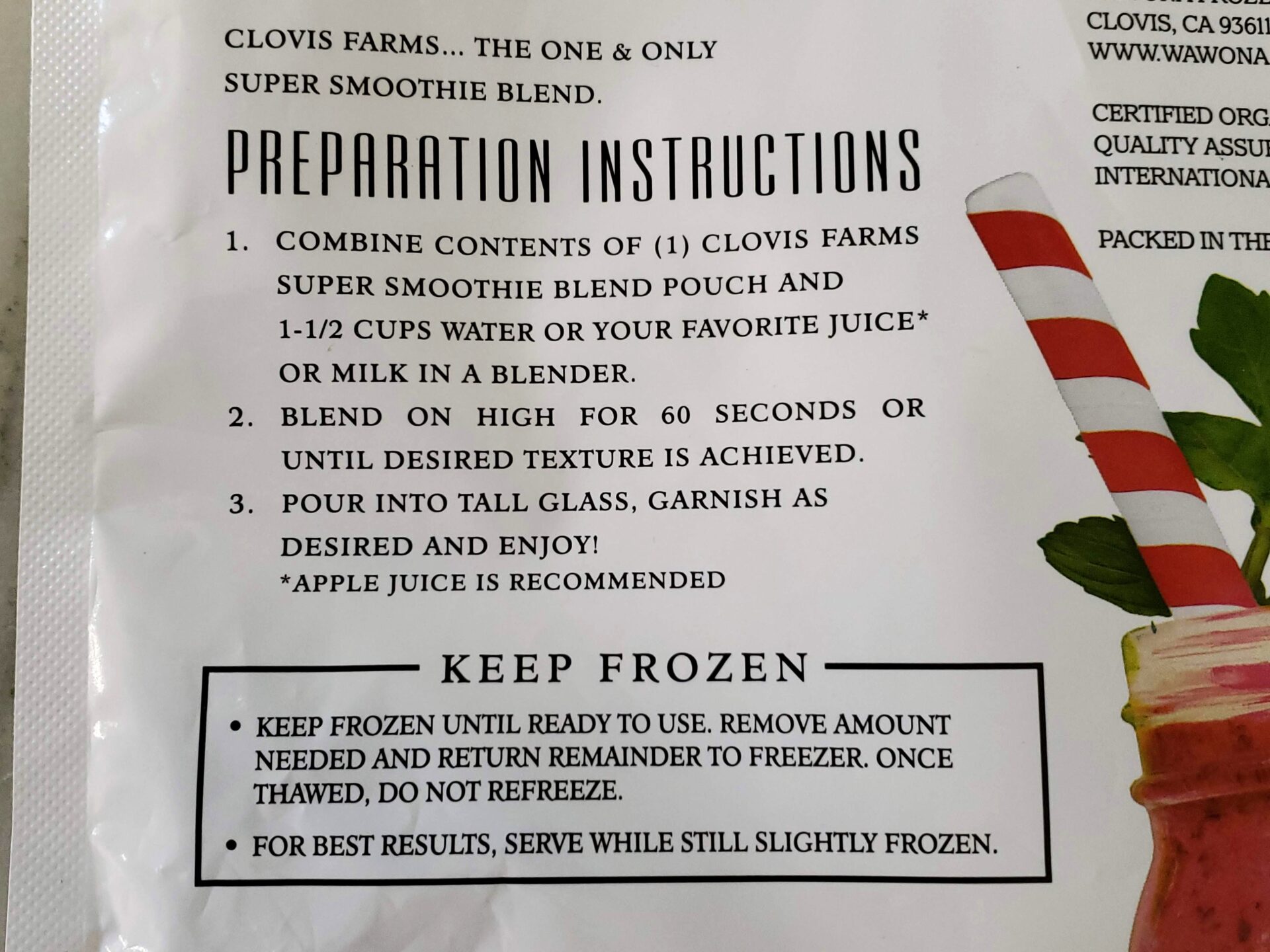 Costco-Smoothe-Pack-Prepartion-Instructions