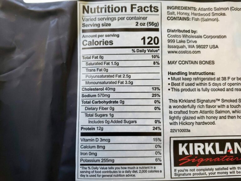 Kirkland-Signature-Hot-Smoked-Salmon-Nutritional-Information-and-Calories