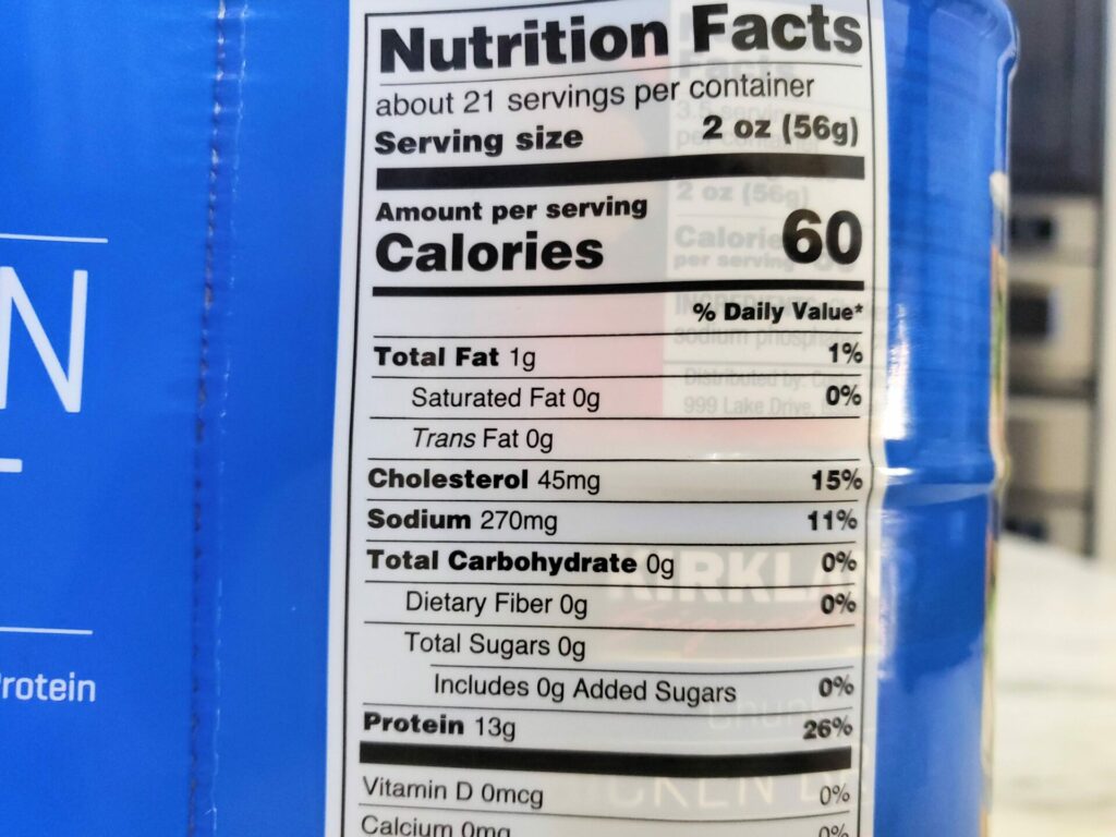 Costco-Canned-Chicken-Nutritional-Information