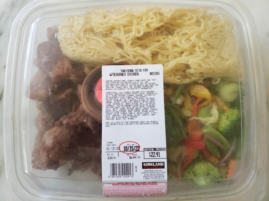 Costco Yakisoba Stir Fry Kit Calories + Cook Instructions