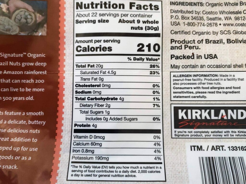 Costco-Brazil-Nut-Calories