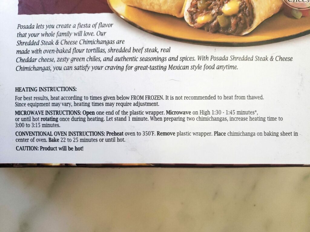 Costco-Chimichanga-Heating-Instructions