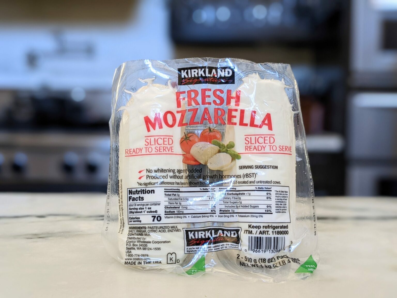 Costco Fresh Mozzarella Cheese Amazing Flavor!