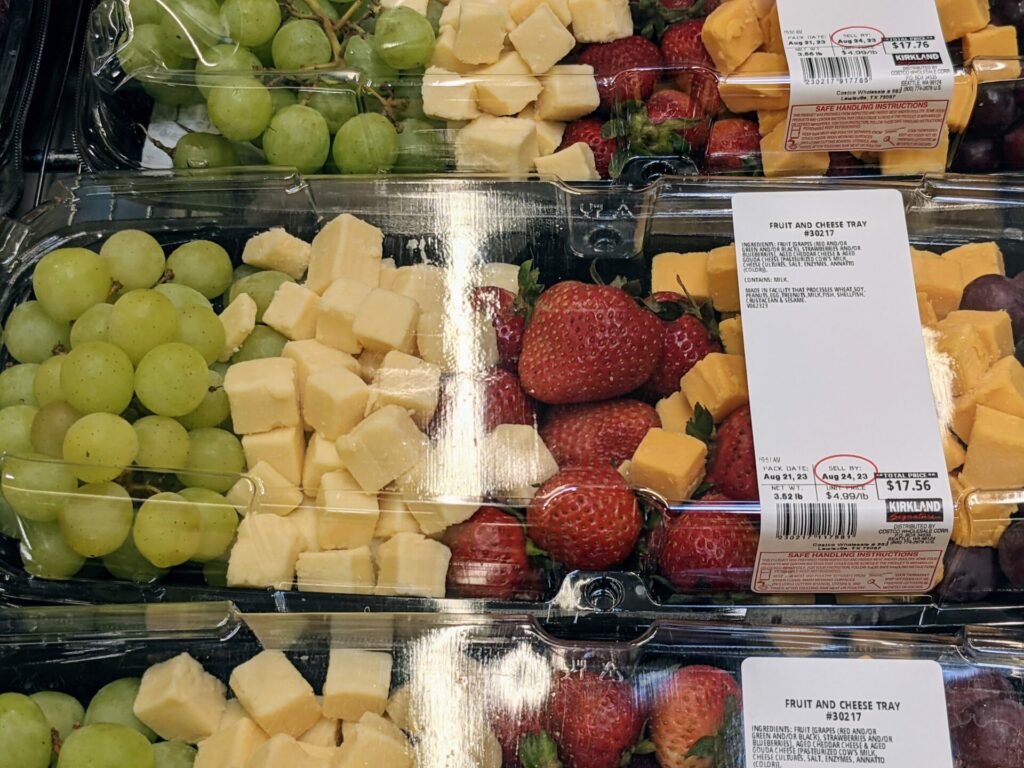 Costco Fruit and Cheese Platter
