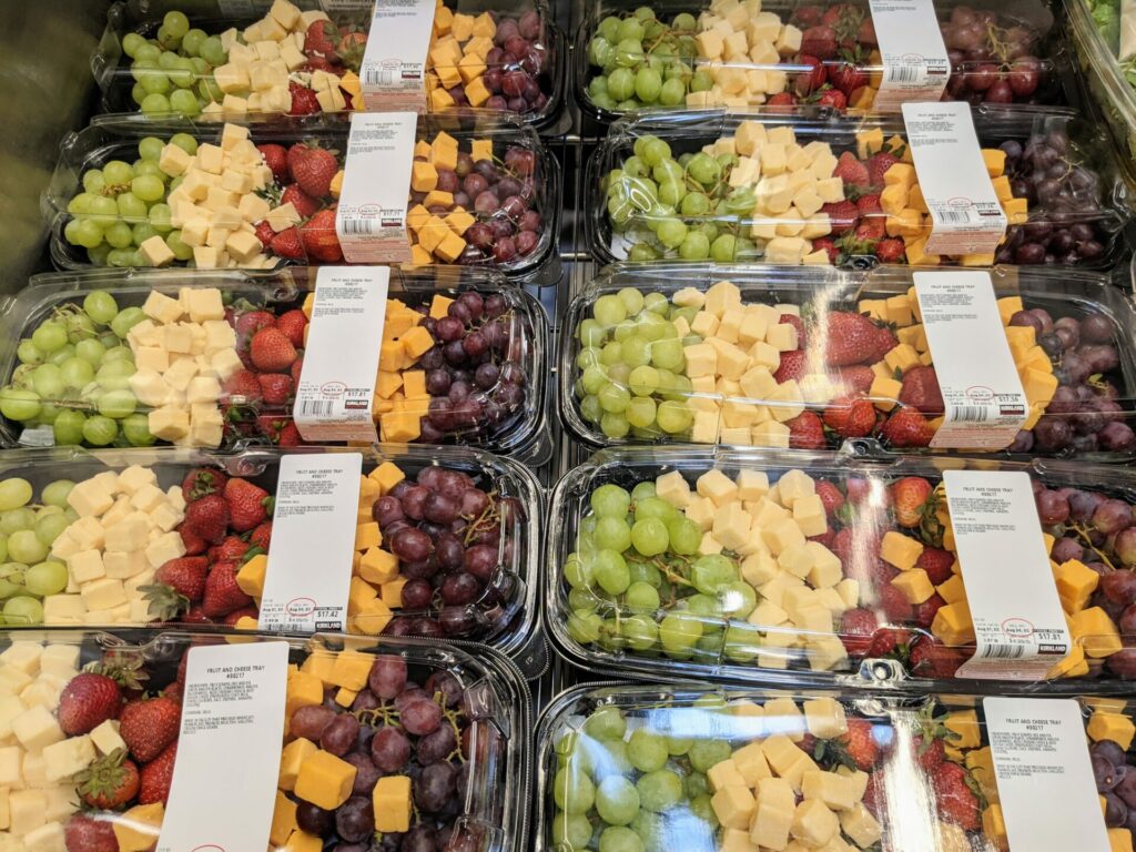 Costco Fruit and Cheese Trays