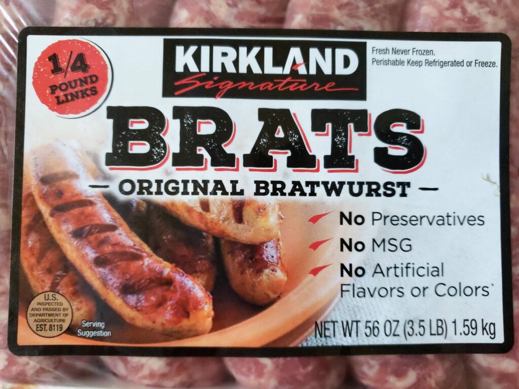 Kirkland Signature Brats - Sausage
