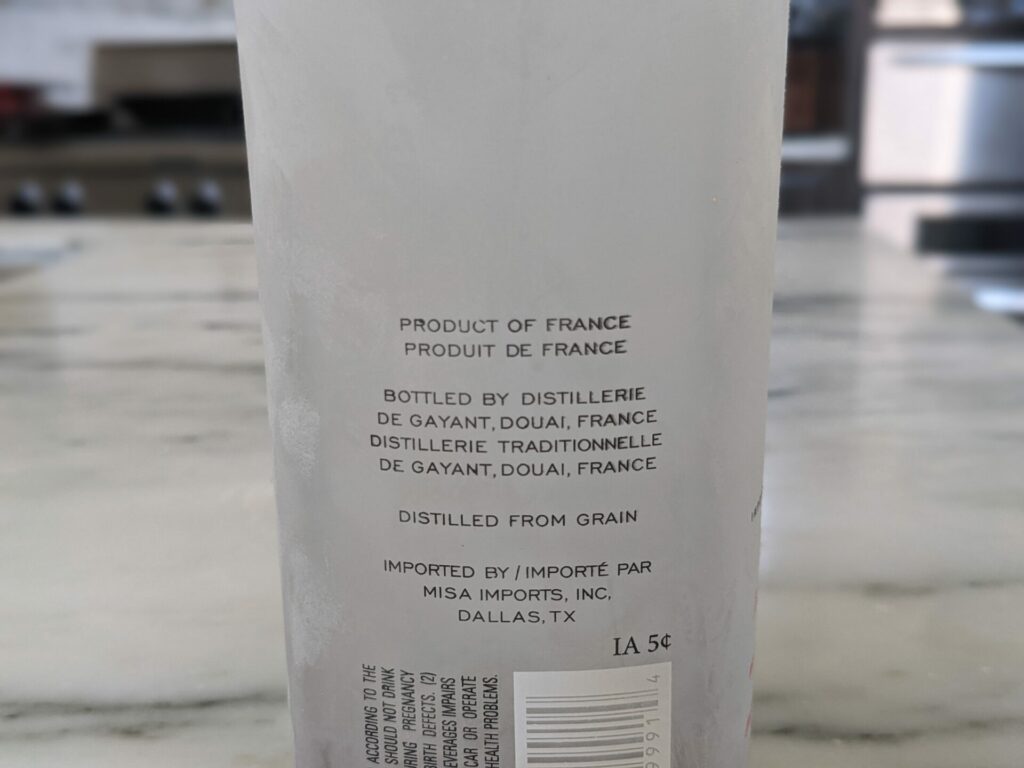 Costco Kirkland Signature French Vodka From France