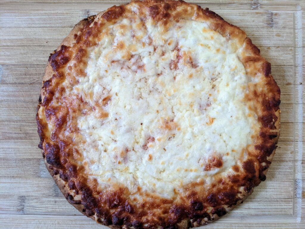 Cooked Costco Frozen Cheese Pizza
