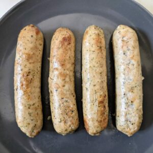 Cooked Organic Chicken Sausages