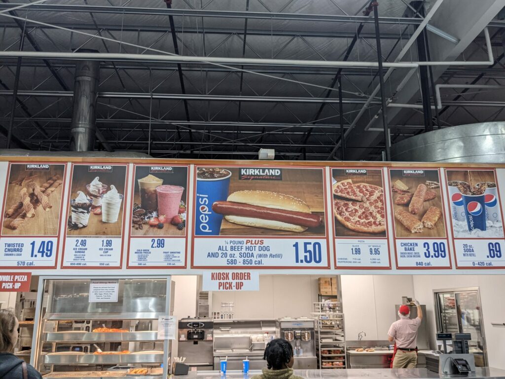 Costco Food Court Menu