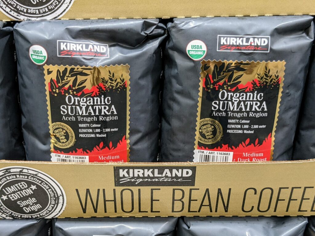 Costco Kirkland Signature Sumatra Coffee