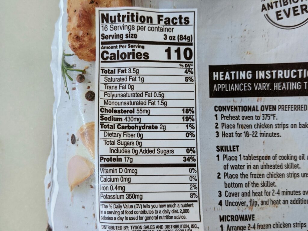 Costco Rotisserie Chicken Breast Strips Calories and Nutrition