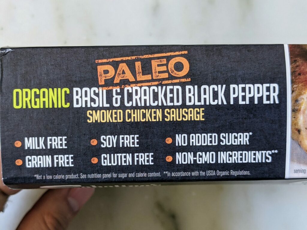 Paleo Costco Chicken Sausages