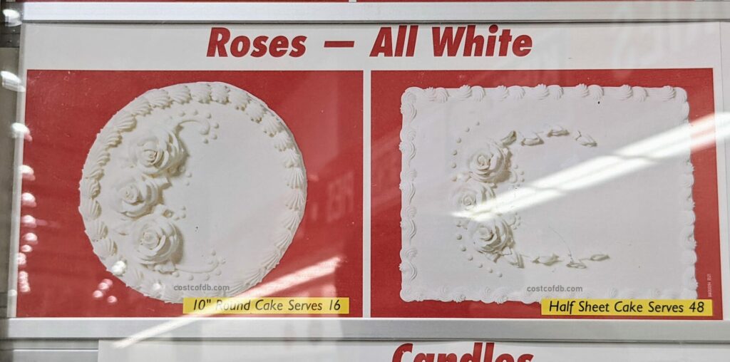 Costco All White Roses Design