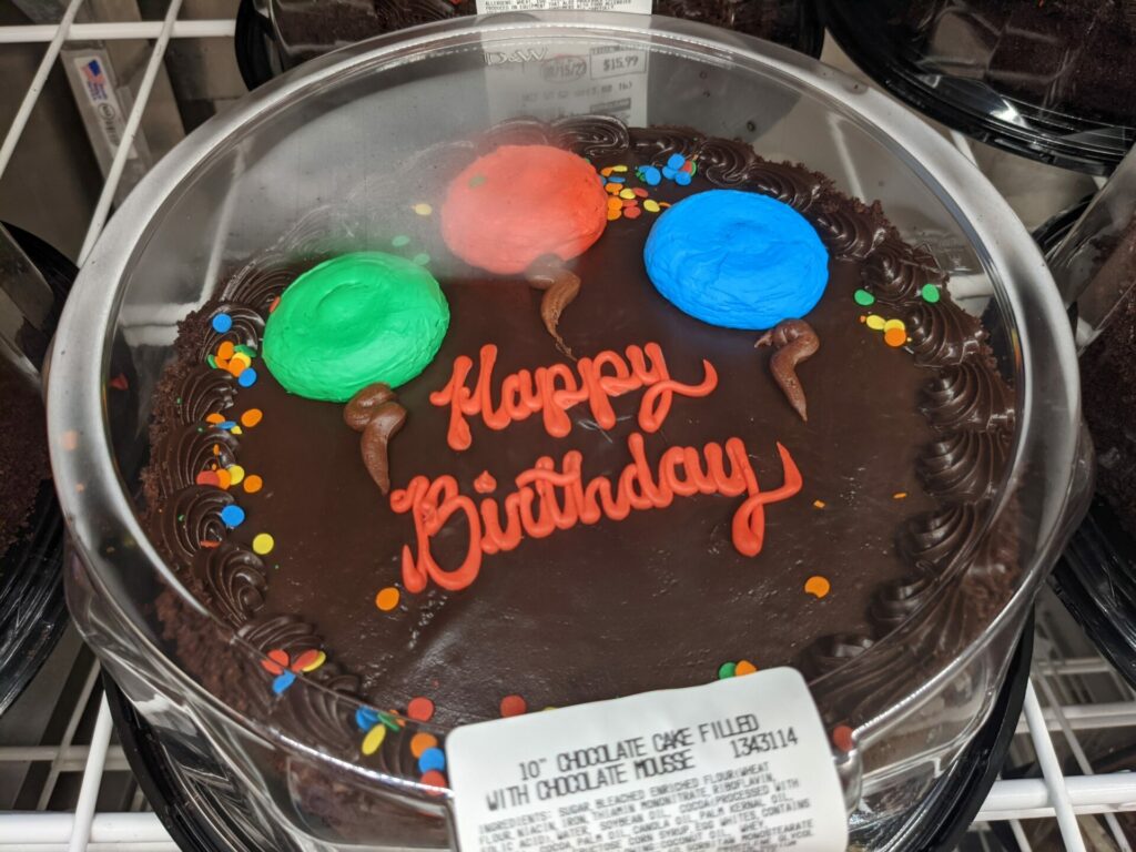 Costco Birthday Cake Balloons Premade
