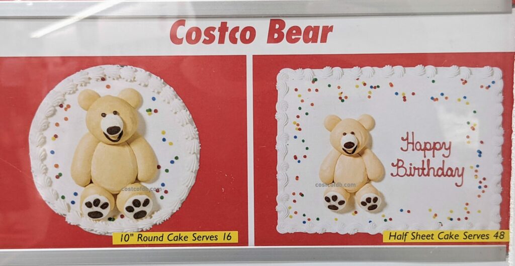 Costco Cake Teddy Bear Design