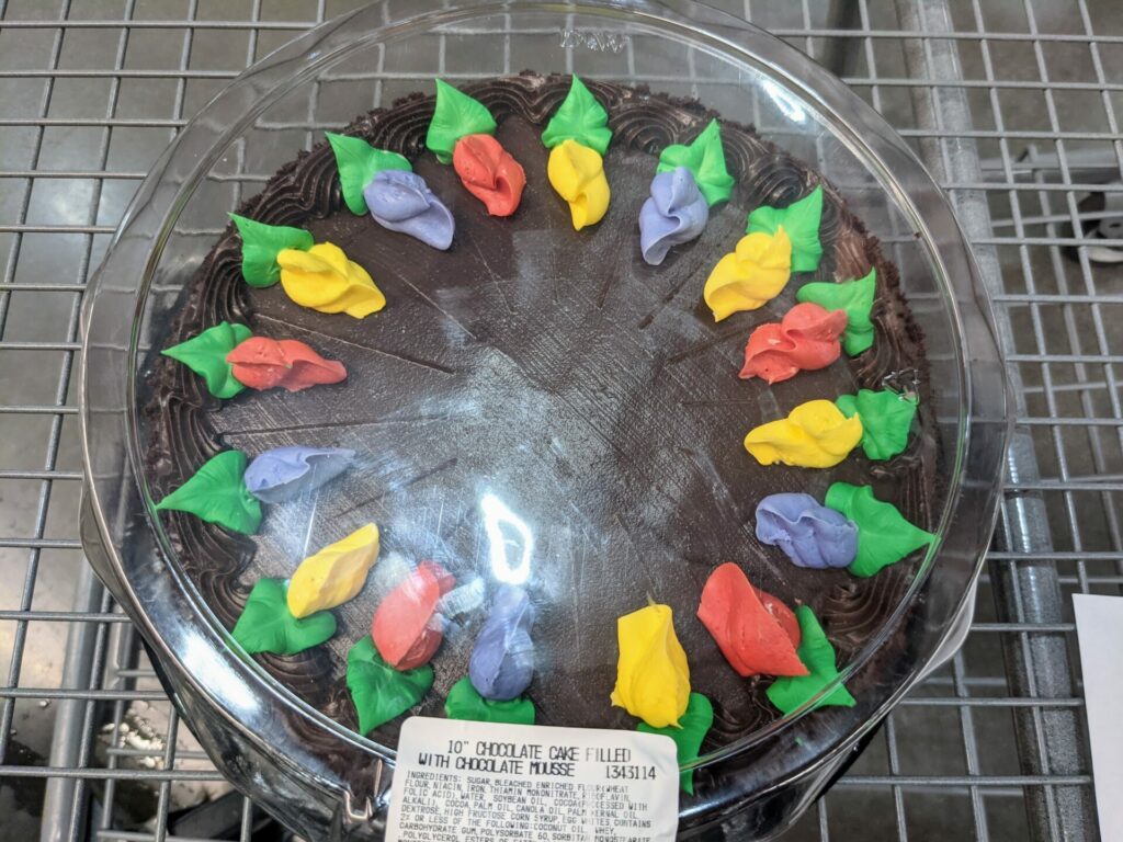 Costco Chocolate Scored Round Cake