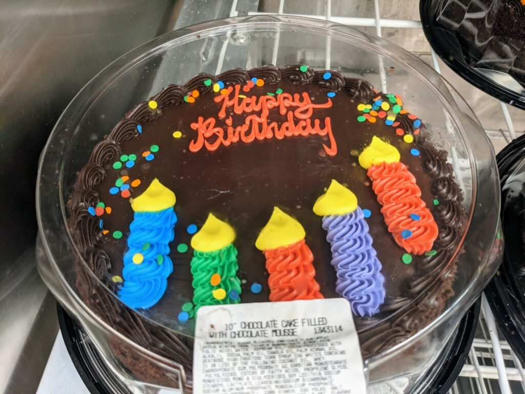 Costco Premade Birthday Cake Chocolate