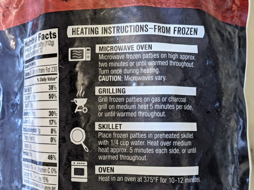 Morton's Frozen Hamburger Cooking Instructions
