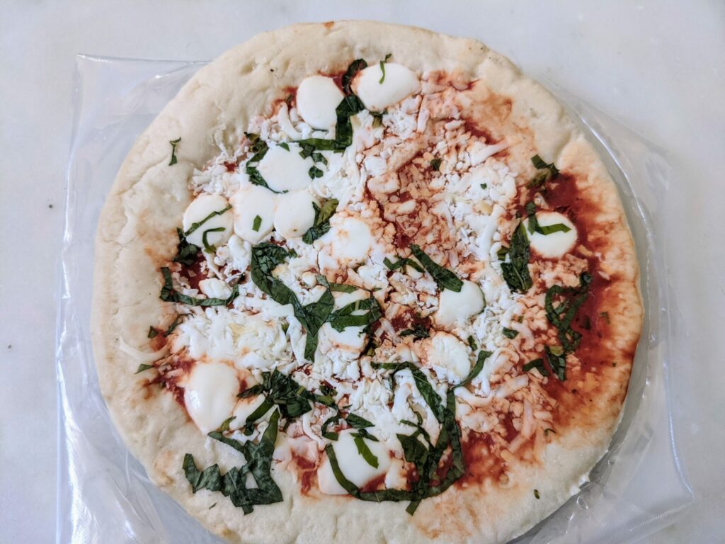 Fresh Uncooked Margherita Pizza