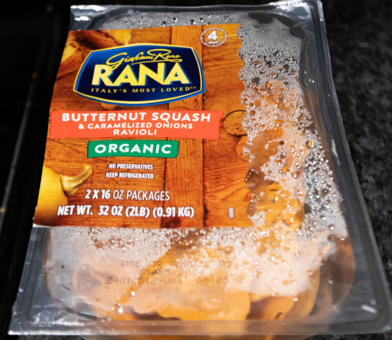 A package of Rana Butternet Squash Ravioli