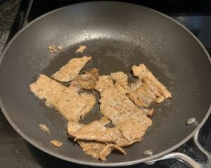 Gyro Meat in Sauté pan