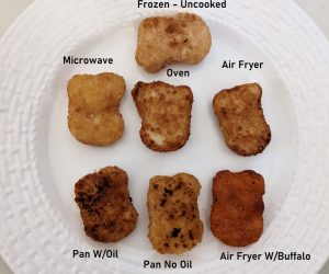 Costco Panko Chicken Nugget Cooking Comparison Text scaled